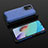 Custodia Silicone Trasparente Laterale 360 Gradi Cover AM2 per Xiaomi Redmi 10 4G Blu