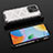 Custodia Silicone Trasparente Laterale 360 Gradi Cover AM2 per Xiaomi Redmi 10 India Bianco