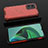 Custodia Silicone Trasparente Laterale 360 Gradi Cover AM2 per Xiaomi Redmi 11 Prime 5G Rosso