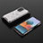 Custodia Silicone Trasparente Laterale 360 Gradi Cover AM2 per Xiaomi Redmi Note 10 Pro Max Bianco