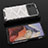 Custodia Silicone Trasparente Laterale 360 Gradi Cover AM2 per Xiaomi Redmi Note 11E Pro 5G Bianco
