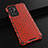 Custodia Silicone Trasparente Laterale 360 Gradi Cover AM3 per OnePlus 9RT 5G Rosso