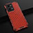 Custodia Silicone Trasparente Laterale 360 Gradi Cover AM3 per OnePlus Nord 2T 5G Rosso