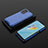 Custodia Silicone Trasparente Laterale 360 Gradi Cover AM3 per Oppo A54 4G Blu