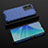 Custodia Silicone Trasparente Laterale 360 Gradi Cover AM3 per Oppo A57e Blu