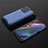Custodia Silicone Trasparente Laterale 360 Gradi Cover AM3 per Oppo Find X3 Pro 5G Blu