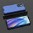 Custodia Silicone Trasparente Laterale 360 Gradi Cover AM3 per Oppo Find X5 Lite 5G Blu