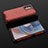 Custodia Silicone Trasparente Laterale 360 Gradi Cover AM3 per Oppo K9 Pro 5G Rosso