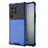 Custodia Silicone Trasparente Laterale 360 Gradi Cover AM3 per Vivo X80 Pro 5G Blu