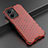 Custodia Silicone Trasparente Laterale 360 Gradi Cover AM3 per Vivo Y16 Rosso