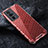 Custodia Silicone Trasparente Laterale 360 Gradi Cover AM3 per Xiaomi Redmi K60 5G Rosso