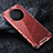 Custodia Silicone Trasparente Laterale 360 Gradi Cover AM4 per Huawei Mate 60 Pro Rosso