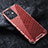 Custodia Silicone Trasparente Laterale 360 Gradi Cover AM4 per Xiaomi Redmi Note 12R Pro 5G Rosso