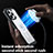 Custodia Silicone Trasparente Laterale 360 Gradi Cover con Mag-Safe Magnetic AC1 per Apple iPhone 13 Pro Max