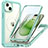 Custodia Silicone Trasparente Laterale 360 Gradi Cover con Mag-Safe Magnetic T01 per Apple iPhone 14 Plus