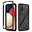 Custodia Silicone Trasparente Laterale 360 Gradi Cover JX1 per Samsung Galaxy A02s Nero