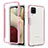 Custodia Silicone Trasparente Laterale 360 Gradi Cover JX1 per Samsung Galaxy A12 5G Rosa