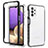 Custodia Silicone Trasparente Laterale 360 Gradi Cover JX1 per Samsung Galaxy A32 4G Nero