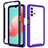 Custodia Silicone Trasparente Laterale 360 Gradi Cover JX2 per Samsung Galaxy A32 4G Viola