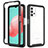 Custodia Silicone Trasparente Laterale 360 Gradi Cover JX2 per Samsung Galaxy A32 5G Nero