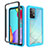 Custodia Silicone Trasparente Laterale 360 Gradi Cover JX2 per Samsung Galaxy A52 4G Cielo Blu