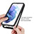 Custodia Silicone Trasparente Laterale 360 Gradi Cover M02 per Samsung Galaxy S21 Plus 5G