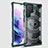 Custodia Silicone Trasparente Laterale 360 Gradi Cover M05 per Samsung Galaxy S21 Ultra 5G Verde