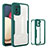 Custodia Silicone Trasparente Laterale 360 Gradi Cover MJ1 per Samsung Galaxy A02s Verde