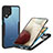 Custodia Silicone Trasparente Laterale 360 Gradi Cover MJ1 per Samsung Galaxy A12 5G Nero