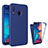Custodia Silicone Trasparente Laterale 360 Gradi Cover MJ1 per Samsung Galaxy A20 Blu