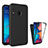 Custodia Silicone Trasparente Laterale 360 Gradi Cover MJ1 per Samsung Galaxy A20 Nero