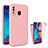 Custodia Silicone Trasparente Laterale 360 Gradi Cover MJ1 per Samsung Galaxy A20 Oro Rosa