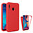 Custodia Silicone Trasparente Laterale 360 Gradi Cover MJ1 per Samsung Galaxy A20 Rosso