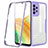 Custodia Silicone Trasparente Laterale 360 Gradi Cover MJ1 per Samsung Galaxy A33 5G Viola