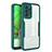 Custodia Silicone Trasparente Laterale 360 Gradi Cover MJ1 per Samsung Galaxy A52 4G Verde