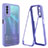 Custodia Silicone Trasparente Laterale 360 Gradi Cover MJ1 per Vivo Y11s Viola