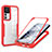 Custodia Silicone Trasparente Laterale 360 Gradi Cover MJ1 per Xiaomi Mi 12T Pro 5G Rosso