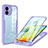 Custodia Silicone Trasparente Laterale 360 Gradi Cover MJ1 per Xiaomi Redmi A2 Plus Viola