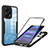 Custodia Silicone Trasparente Laterale 360 Gradi Cover MJ1 per Xiaomi Redmi Note 12 Explorer Nero