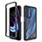 Custodia Silicone Trasparente Laterale 360 Gradi Cover per Motorola Moto Edge (2021) 5G Nero