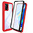 Custodia Silicone Trasparente Laterale 360 Gradi Cover per Oppo A74 4G Rosso