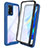 Custodia Silicone Trasparente Laterale 360 Gradi Cover per Oppo F19 Blu