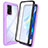 Custodia Silicone Trasparente Laterale 360 Gradi Cover per Oppo F19 Lavanda