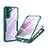 Custodia Silicone Trasparente Laterale 360 Gradi Cover per Samsung Galaxy S21 Plus 5G Verde