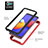 Custodia Silicone Trasparente Laterale 360 Gradi Cover YB1 per Samsung Galaxy A01 Core
