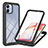 Custodia Silicone Trasparente Laterale 360 Gradi Cover YB1 per Samsung Galaxy A04E Nero