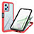 Custodia Silicone Trasparente Laterale 360 Gradi Cover YB1 per Xiaomi Redmi Note 12 5G Rosso