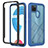 Custodia Silicone Trasparente Laterale 360 Gradi Cover YB2 per Realme C21Y Blu