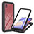 Custodia Silicone Trasparente Laterale 360 Gradi Cover YB2 per Samsung Galaxy A01 Core Nero