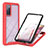 Custodia Silicone Trasparente Laterale 360 Gradi Cover YB2 per Samsung Galaxy S20 FE 4G Rosso